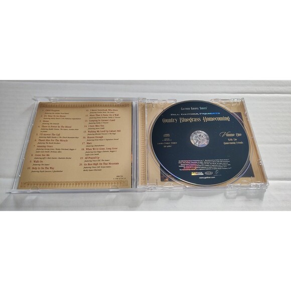 Country Bluegrass Homecoming, Vol. 1 & Vol. 2 by Bill & Gloria Gaither Pre-owned - Picture 4 of 4